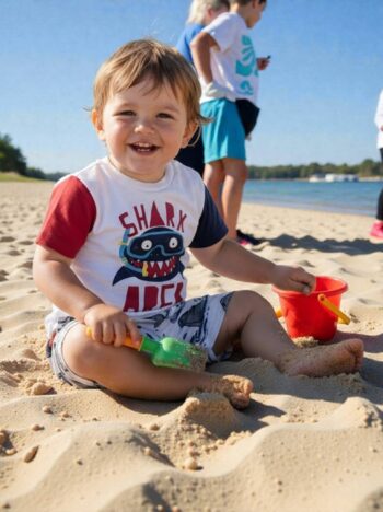 Σετ 3 τμχ μπλούζα με 2 βερμούδες 20-8808-1 - Image 3