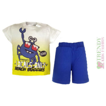 Σετ μπλούζα με τύπωμα και βρεμούδα μπλε "LOCALS ONLY" - Image 3