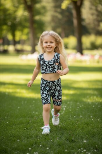 Σετ 3 τεμ. μπλούζα τοπάκι και κολάν - Image 4