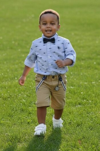 Βερμούδα cinos με τιράντες 100%cotton- ταμπά - Image 4