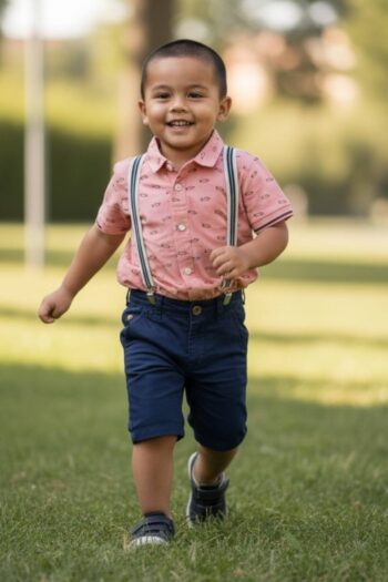 Βερμούδα cinos με τιράντες 100%cotton - Image 2