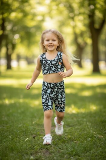 Σετ 3 τεμ. μπλούζα τοπάκι και κολάν - Image 1