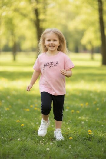 Σετ με Κολάν Καλοκαιρινό 2τμχ ροζ - Image 1