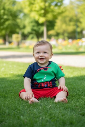 Σετ (Κόκκινο/μπλε navy) 8813 - Image 2