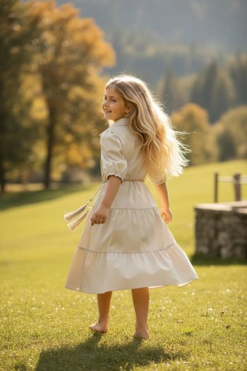 Καμπαρντίνα-φόρεμα μπεζ - Image 2