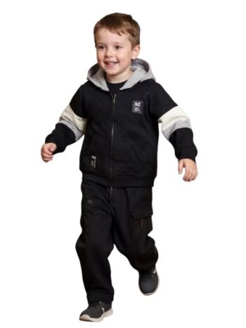 Ζακέτα φούτερ-καπιτονέ με κουκούλα 45-9030 - Image 1