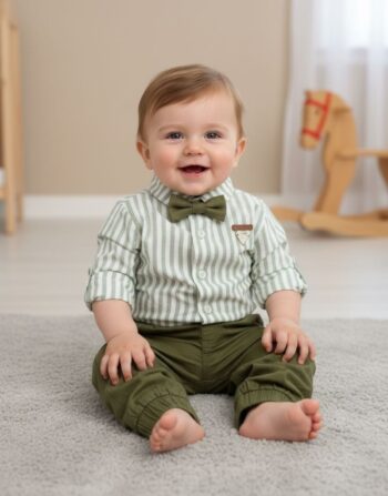 Σετ με πουκάμισο και παντελόνι 100%COTTON 8204 - Image 1