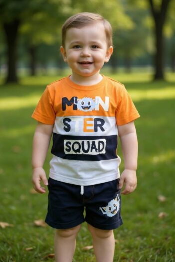 ΣΕΤ 3 τεμ. ΜΕ 2 ΒΕΡΜΟΥΔΕΣ 100% COTTON 34-8828 - Image 1