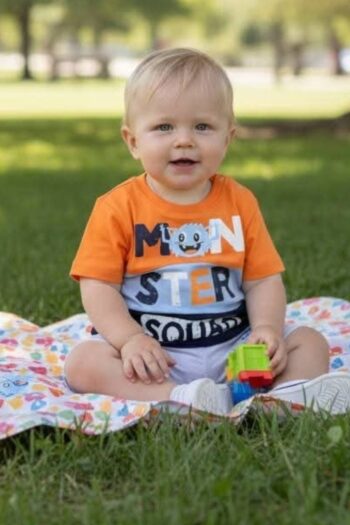 ΣΕΤ 3 τεμ. ΜΕ 2 ΒΕΡΜΟΥΔΕΣ 100% COTTON 34-8828 - Image 2