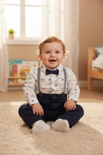 Σετ με πουκάμισο και παντελόνι 100%COTTON 8200 - Image 1