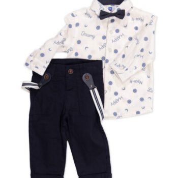 Σετ με πουκάμισο και παντελόνι 100%COTTON 8200 - Image 2