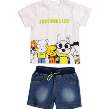 Σετ με μπλούζα και βερμούδαjeans 38803 - Image 2