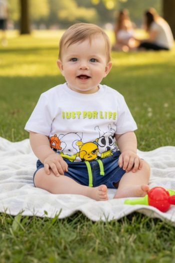 Σετ με μπλούζα και βερμούδαjeans 38803