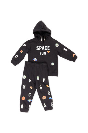 Φόρμα φούτερ 45-810 μαύρο ''Space fun'' - Image 3