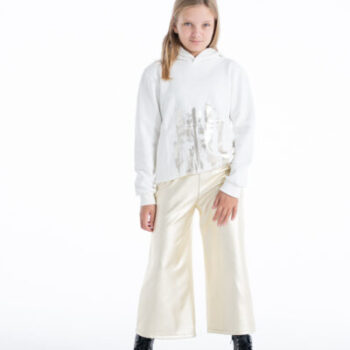 Παντελόνι δερμάτινη 3/4 χρυσο - Image 4