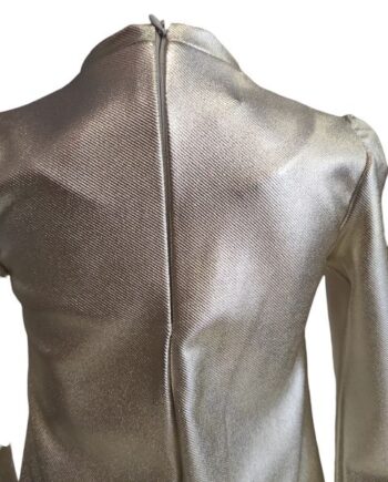 Φόρεμα χρυσο δερματίνη - Image 5