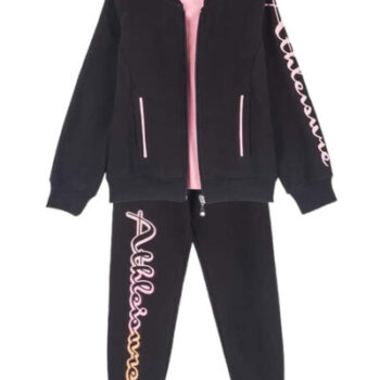 Φόρμα λεπτή 3τεμ. με ζακέτα και κοντομάνικη μπλούζα - Image 6