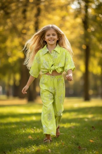 Πουκάμισο-κροπ LIME - Image 1