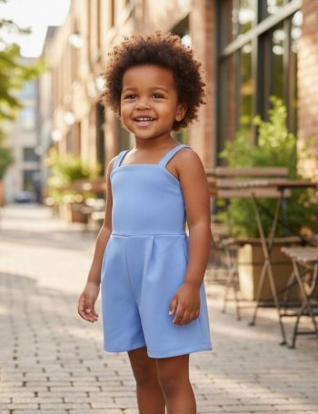 Ολόσωμο σορτς μπλε - Image 2