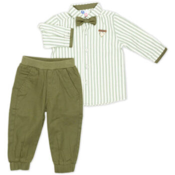 Σετ με πουκάμισο και παντελόνι 100%COTTON 8204 - Image 2