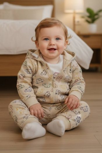 Τριπλέτα με ζακέτα 100%cotton 8827 - Image 1