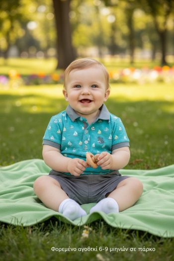 Σετ με polo με σόρτς 100%cotton 8208 - Image 2