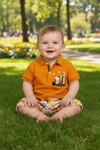 Σετ με παντελόνι και σόρτς 100%cotton 8819