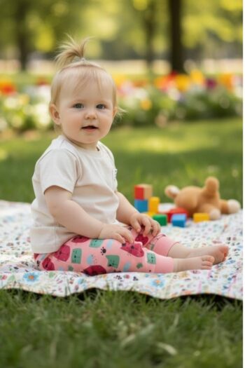 Σετ με σορτς και κολάν 100%cotton 8267 - Image 5