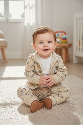 Τριπλέτα με ζακέτα 100%cotton 8827 - Image 2