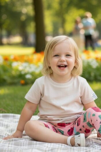 Σετ με σορτς και κολάν 100%cotton 8267 - Image 4