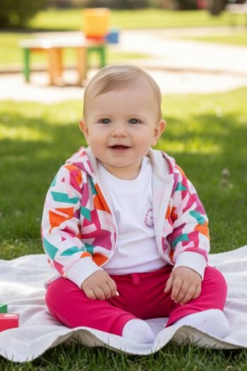 Τριπλέτα με ζακέτα 100%cotton 8256 - Image 3