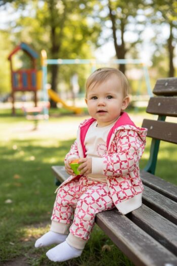 Τριπλέτα με ζακέτα 100%cotton 8250 - Image 3