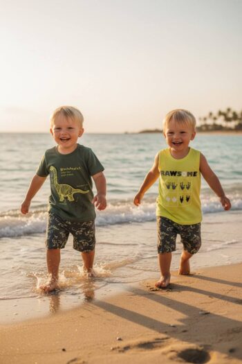 Σετ με 2 μπλούζες και βερμούδα 825 - Image 1