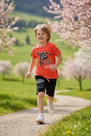 Σετ 3 τεμάχια μπλούζα με 2 βερμούδες - Image 3