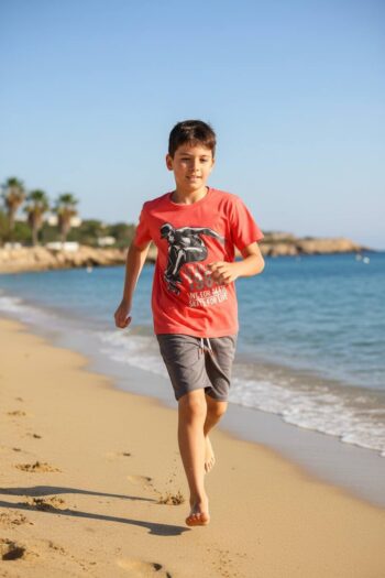 Σετ 3 τεμάχια μπλούζα με 2 βερμούδες - Image 2