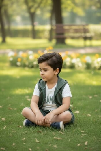 ΣΕΤ 3 τεμαχίων με γιλέκο 100%COTTON 8039 - Image 4