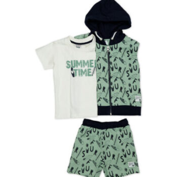 ΣΕΤ 3 τεμαχίων με γιλέκο 100%COTTON 843 - Image 2