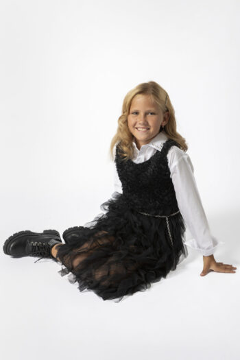 Μακρυ φόρεμα με τούλι - Image 2