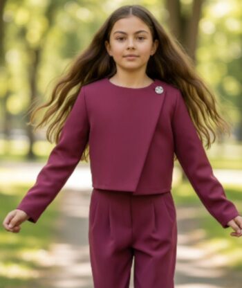 Κοστούμι σε μπορντό χρώμα - Image 5