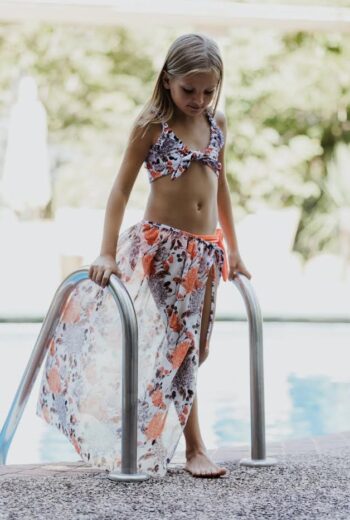 Μαγιό μπικίνι floral print-Πορτοκαλι - Image 2