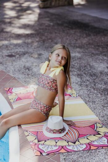 Πετσέτα floral-print-Κιτρινο - Image 2