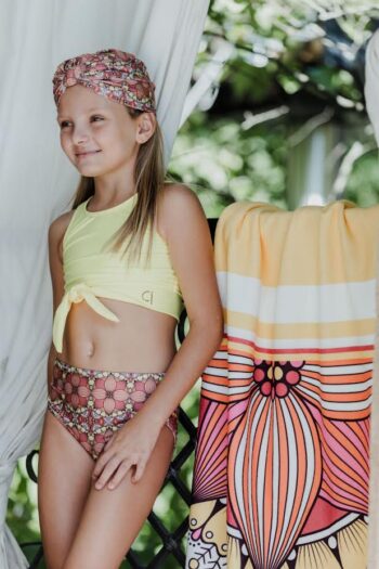 Πετσέτα floral-print-Κιτρινο - Image 1