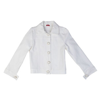 Μπουφάν εκρού με κρόσια πίσω στην πλάτη. - Image 3