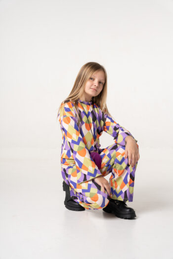 Σετ Παντελόνι εμπριμέ με εμπριμέ μπλούζα GNS401-400 - Image 1