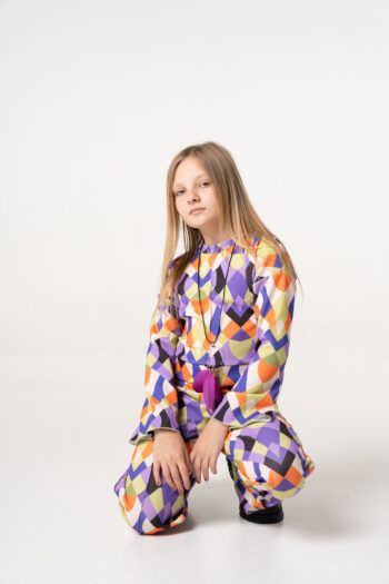 Σετ Παντελόνι εμπριμέ με εμπριμέ μπλούζα GNS401-400 - Image 4