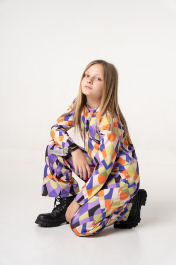 Σετ Παντελόνι εμπριμέ με εμπριμέ μπλούζα GNS401-400 - Image 3