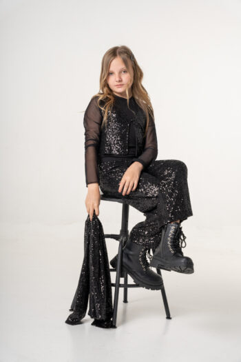 Σετ γιλέκο παντελόνι με παγιέτες - Image 5