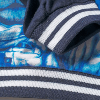 Μπλούζα μακρυμάνικη "SPACE" μπλε - Image 2