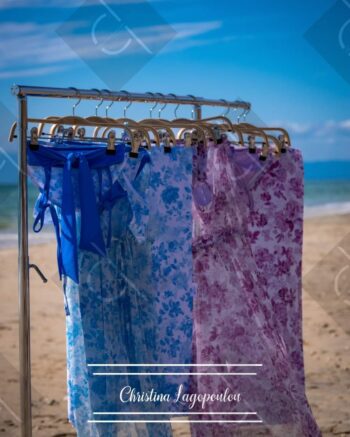 Μαγιό flowers in powder pink - Image 2