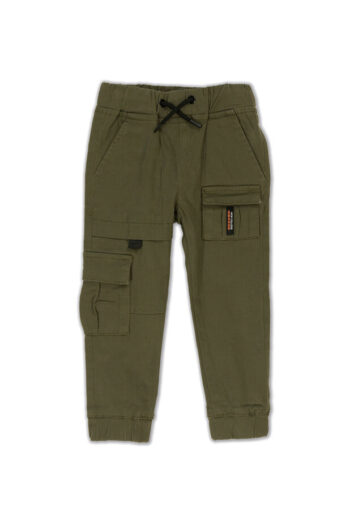 Παντελόνι cargo με λάστιχο 45-200 Χακί - Image 1